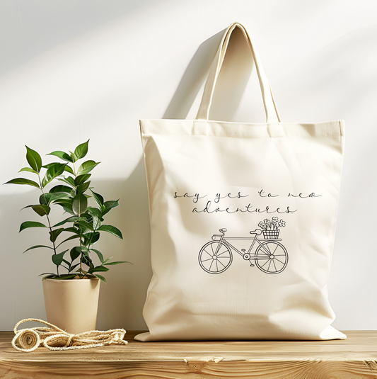 Say Yes to new adventures Canvas Tote Bag